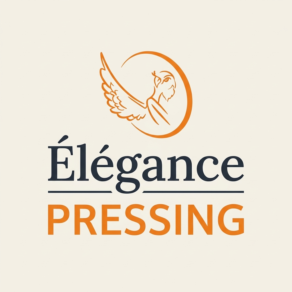 Élégance Pressing — le logo officiel